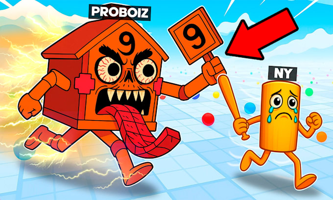 do 3d roblox gfx thumbnail maker for youtube, or anime thumbnail creator