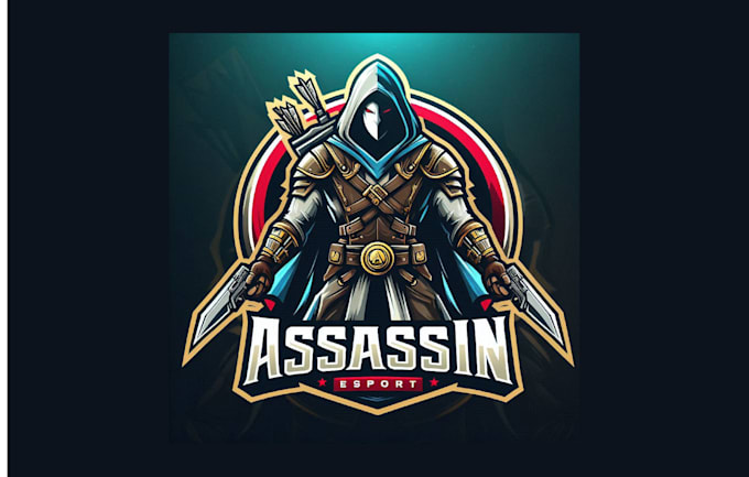 do high quality assassin mascot logo for your company
