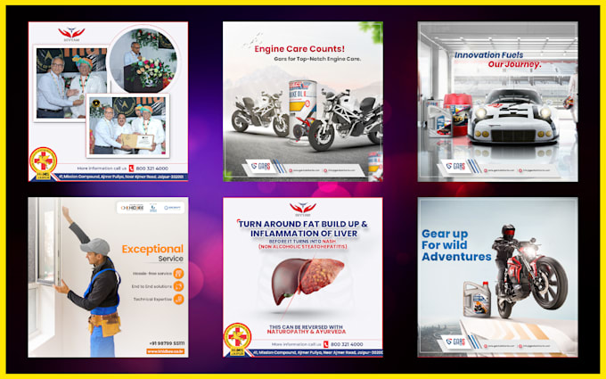 design attractive social media posts and advertising