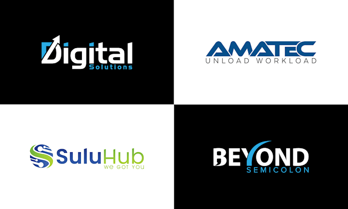 custom text based logo for your busines