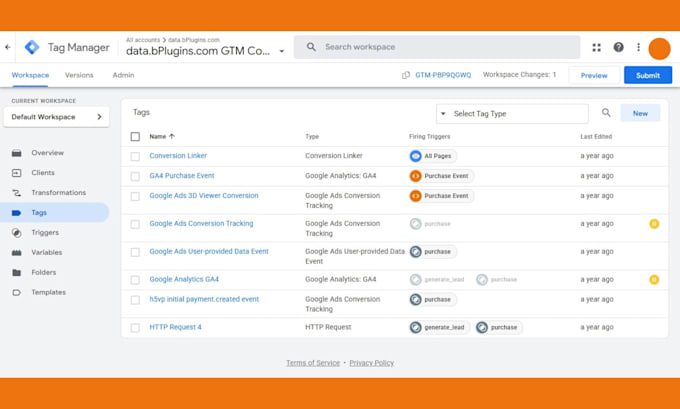 setup ads conversion tracking, ga4 ecommerce tracking, ga4 server side tracking