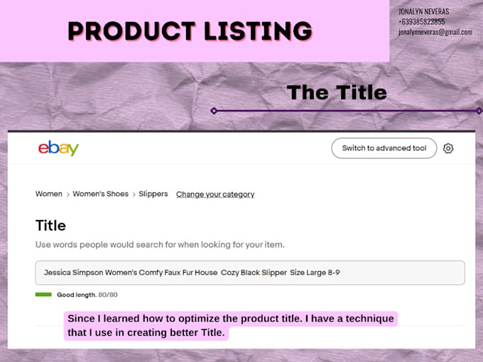 create ebay product listings with 1 free listing