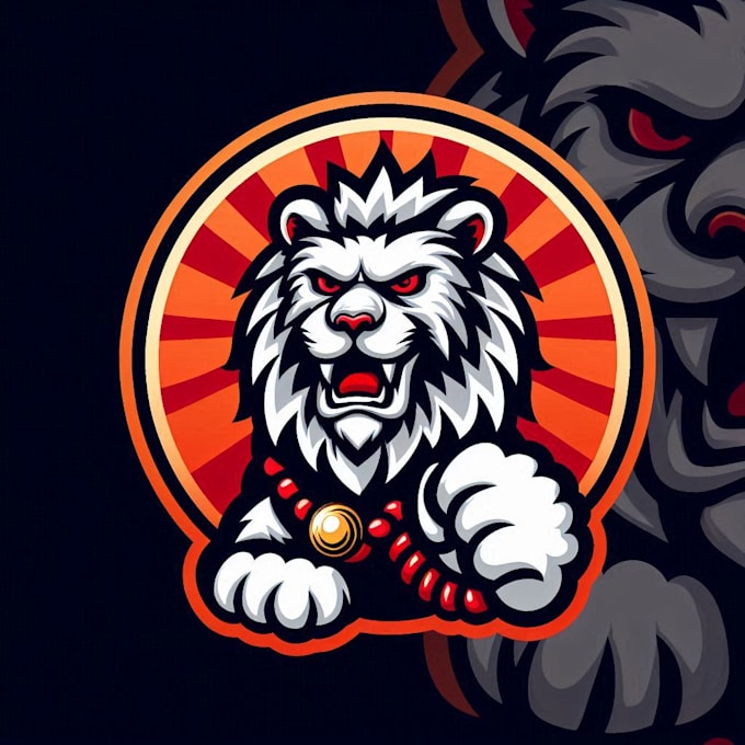 do japanese lion mascot logo design service