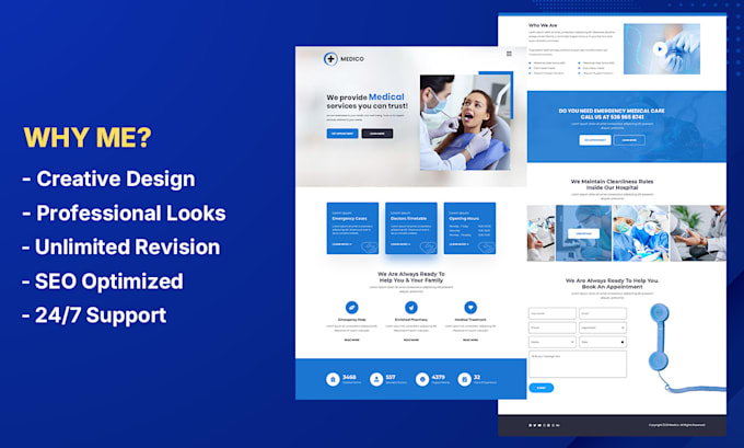 create wordpress website design using elementor pro