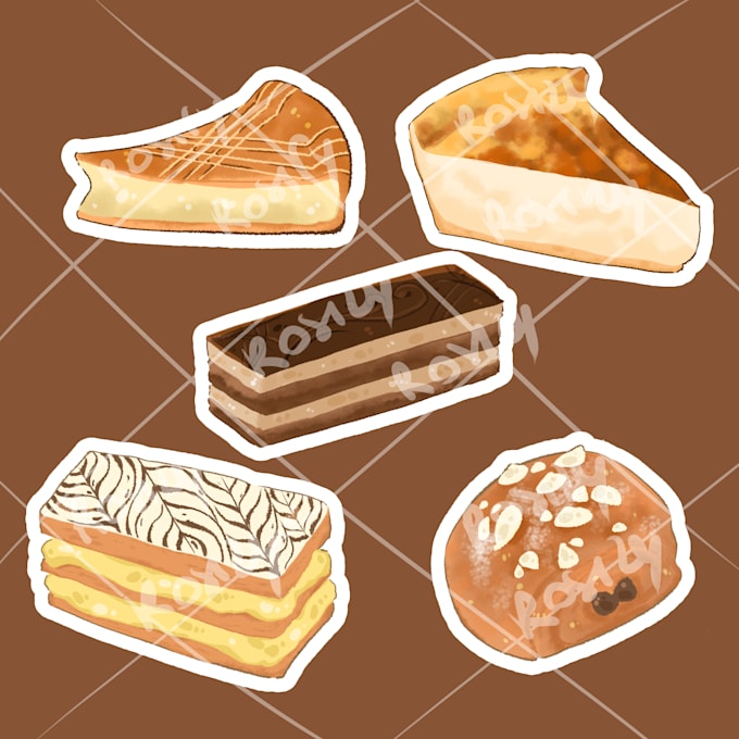 draw cute desserts for you