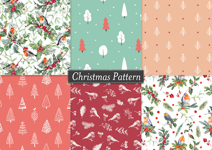 create unique christmas seamless pattern designs