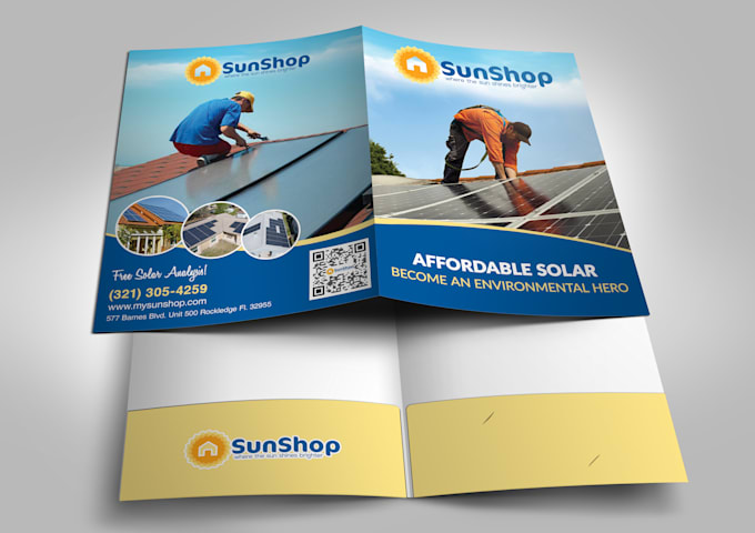design modern business card or presentation folder in 24 hr