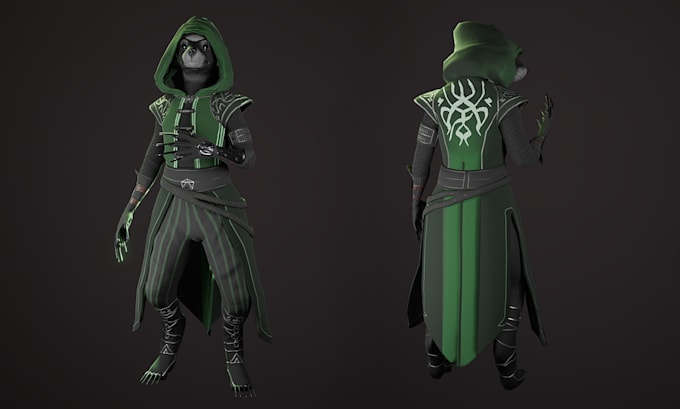 create character and creature model for games, animation