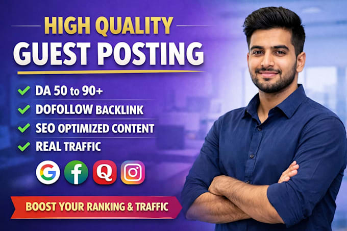 provide high quality guest post backlinks for seo
