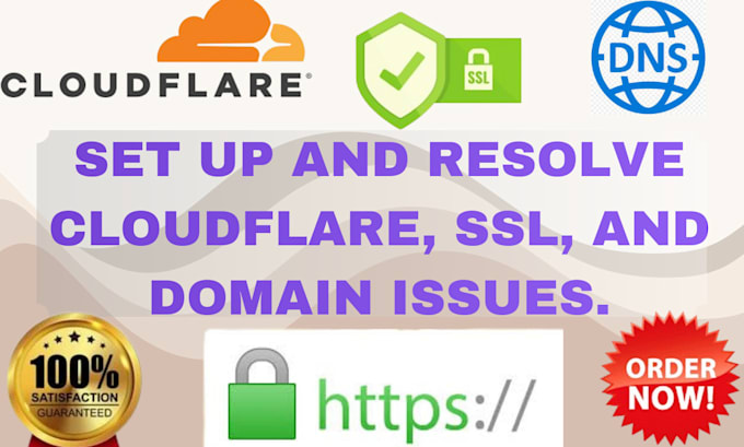 set up and resolve cloudflare, SSL, and domain issues