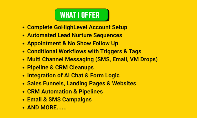 setup go high level workflow ghl sales funnel ghl a2p setup vapi ai automation