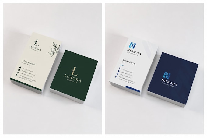design minimal and elegant business cards