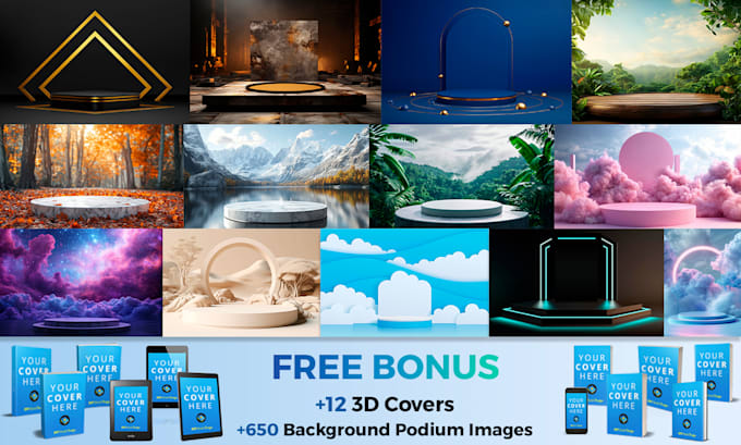 create 250 realistic book cover mockups