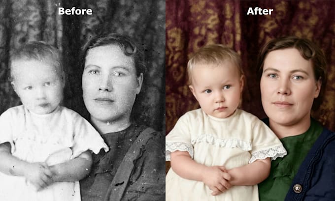 restore, edit, colorize and fix your old photos in photoshop