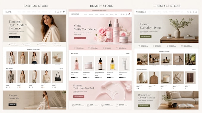 create a professional shopify online store