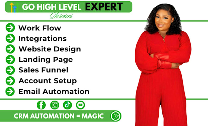setup hubspot CRM, gohighlevel CRM, automation, website, integration, cms expert