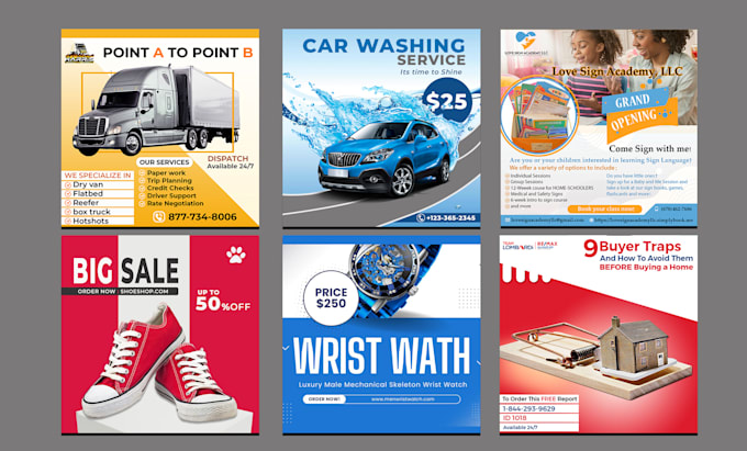 create social media design, banner ads, image ads, post images