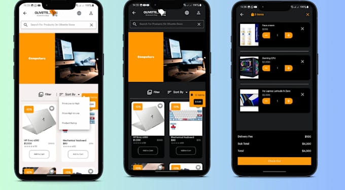 develop service provider app, marketplace app, ecommerce app, online store app
