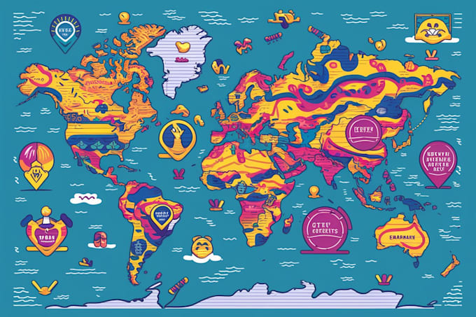 do vector map illustration and event map