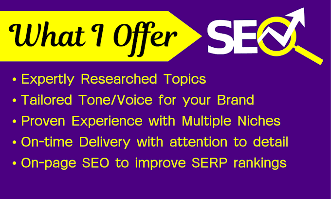 write SEO optimized web content and blog posts