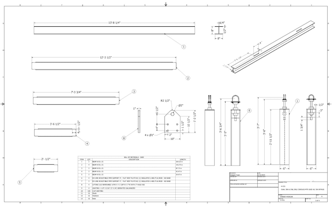 develop models for industrial equipment and prototypes