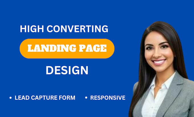 design landing page sales funnel page lead capture page on getresponse mailchimp