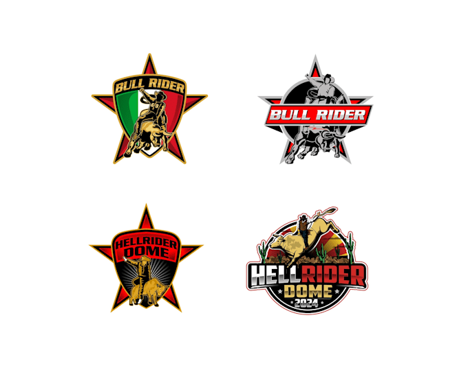 Design modern bull rider logo by Persony_lizaon | Fiverr