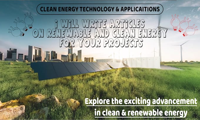 write articles on solar panel, grid, renewable energy