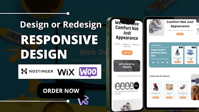 design hostinger website, wordpress ecommerce on bluehost, godaddy, woocommerce