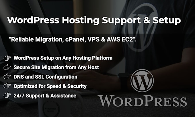 support you to host your wordpress, laravel, reactjs site