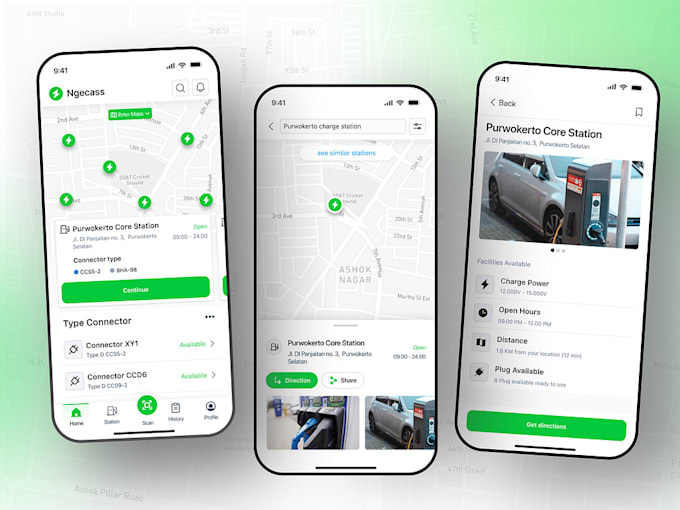 develop ev charging app, power bank app, ev charging station app, charging app