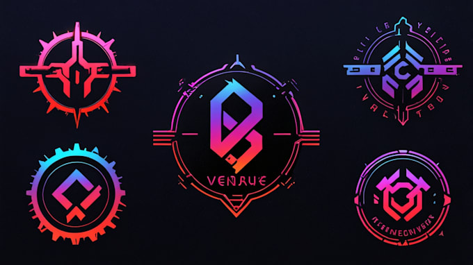 make a custom cyberpunk or y2k logo design