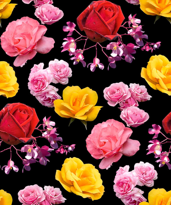create seamless pattern for fabric bed sheets and dress