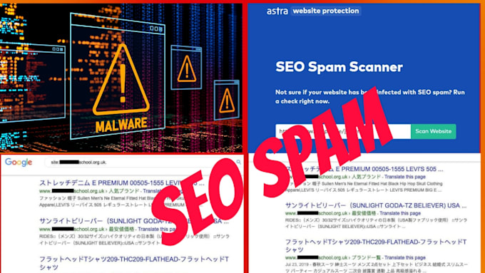 fix hacked wordpress site, remove japanese SEO spam and malware