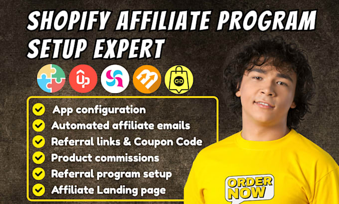 setup shopify affiliate program goaffpro referral candy uppromote on your store