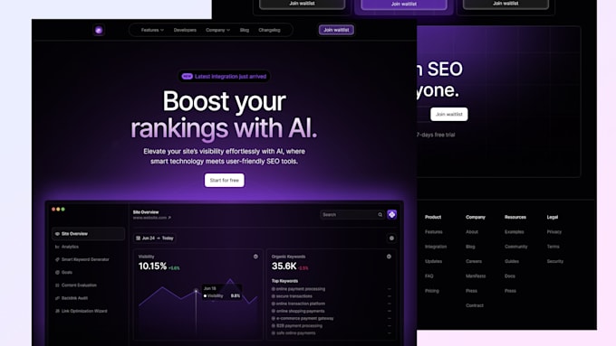 design a responsive framer website for your business