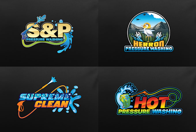 do pressure washing home, yard, gutter, bin, junk clean logo