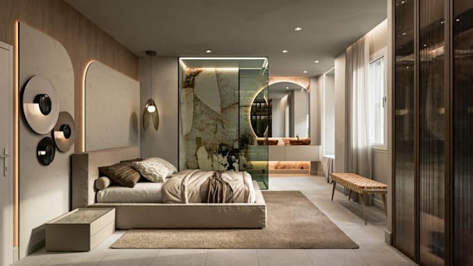 Renovate livingroom interior design, residential building 3d ...