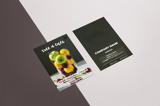 design a juice flyer for your company