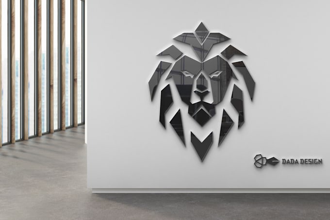 create a unique lion, tiger, wolf, bear, fox, gradient, animal logo