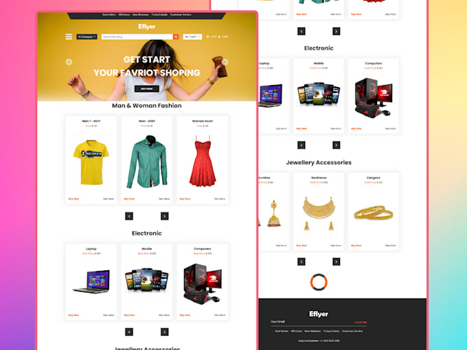create wordpress website, redesign wordpress, ecommerce website