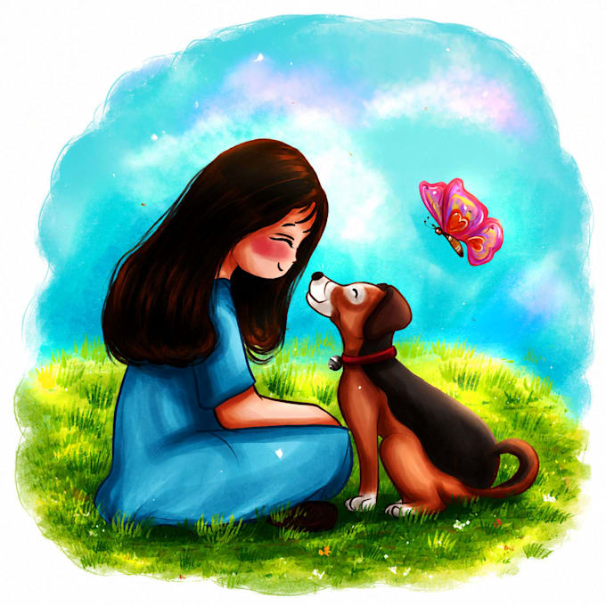 children story book illustration children story book illustration