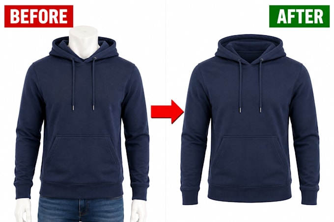 create ghost mannequin neck joint editing for apparel