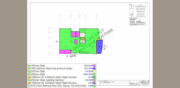 do the concrete and rebar material breakdown and cost