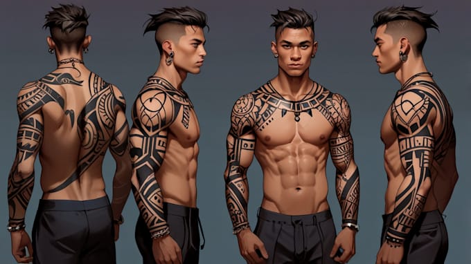 design a polynesian maori tribal tattoo