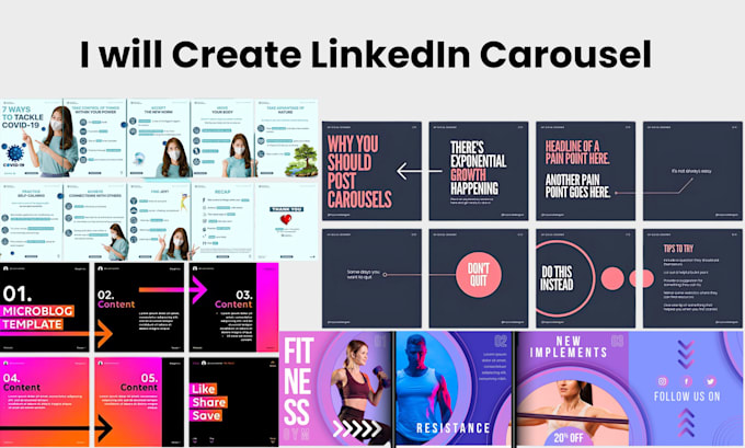 design carousels for instagram and linkedin on canva