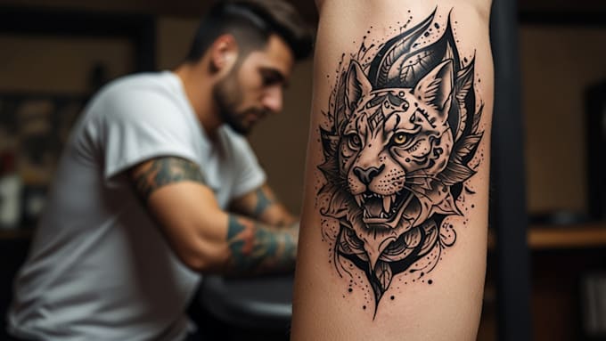 create custom tattoo design, full tattoo sleeve