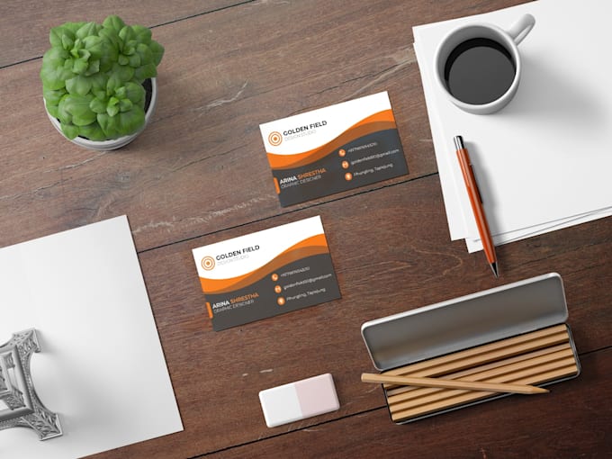 make business card, visiting card, letterhead