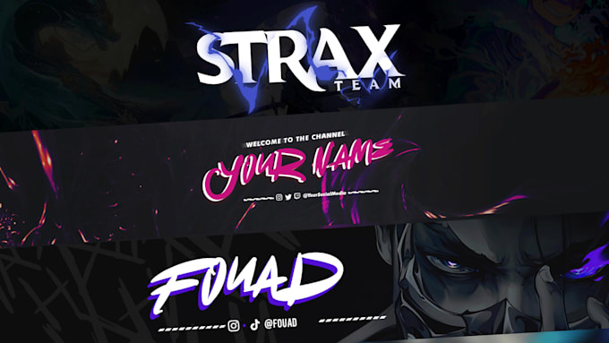 design creative banners for social media, websites