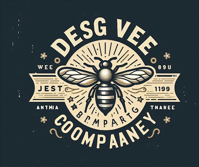 design unique bee logo